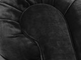 Arthur Chesterfield Chair In Jet Black Lush Velvet