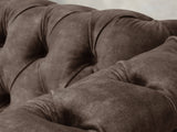 Darcy 2 Seat Chesterfield Sofa In Otter Vintage Velvet