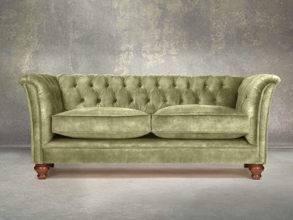 Darcy 2 Seat Chesterfield Sofa In Spring Meadow Vintage Velvet