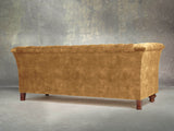 Darcy 3 Seat Chesterfield Sofa In Gold Vintage Velvet