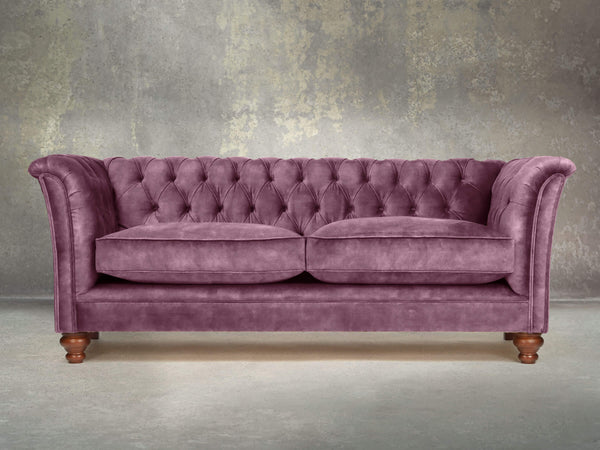 Darcy 3 Seat Chesterfield Sofa In Imperial Vintage Velvet