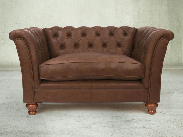 Darcy Chesterfield Snuggler In Hazelwood Ol' School Leather