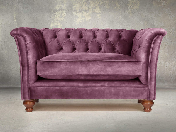 Darcy Chesterfield Snuggler In Imperial Vintage Velvet