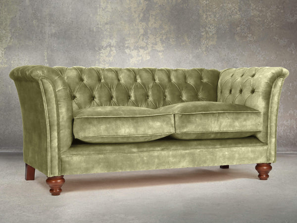 Darcy Snug 2 Seat Chesterfield Sofa In Spring Meadow Vintage Velvet