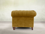 Elsa 2 Seat Chesterfield Sofa In Golden Lush Velvet