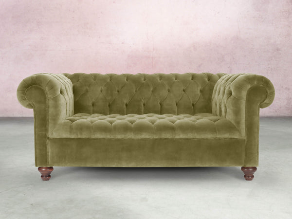 Elsa 2 Seat Chesterfield Sofa In Spring Meadow Vintage Velvet