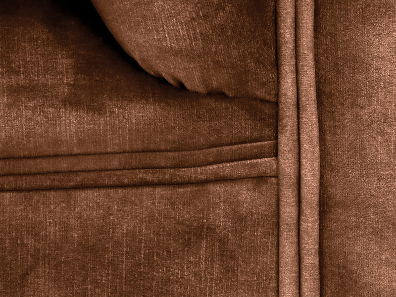 Elsa Snug 2 Seat Chesterfield Sofa In Burnt Umber Vintage Velvet