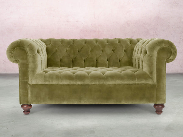 Elsa Snug 2 Seat Chesterfield Sofa In Spring Meadow Vintage Velvet