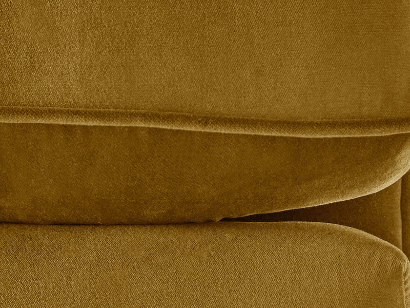 Flora 2 Seat Chesterfield Sofa In Golden Lush Velvet