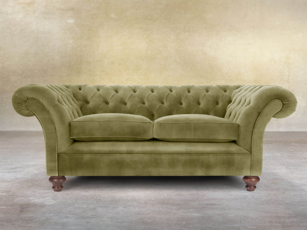 Flora 2 Seat Chesterfield Sofa In Spring Meadow Vintage Velvet