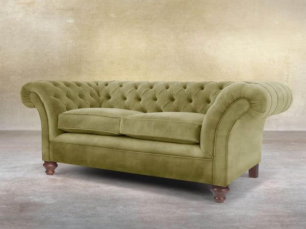 Flora 2 Seat Chesterfield Sofa In Spring Meadow Vintage Velvet