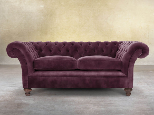 Flora 3 Seat Chesterfield Sofa In Imperial Vintage Velvet