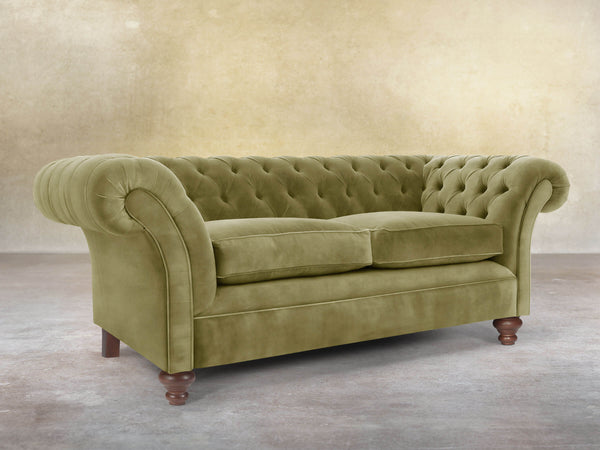 Flora 3 Seat Chesterfield Sofa In Spring Meadow Vintage Velvet