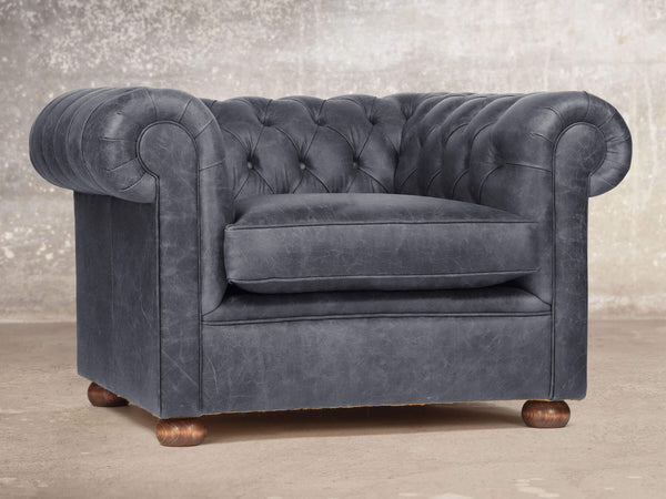 Hector Chesterfield Snuggler In Thunder Vintage Leather