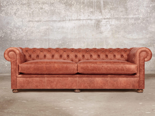 Hector Extra Large Chesterfield Sofa In Bronze Vintage Leather