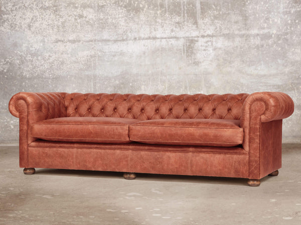 Hector Extra Large Chesterfield Sofa In Bronze Vintage Leather