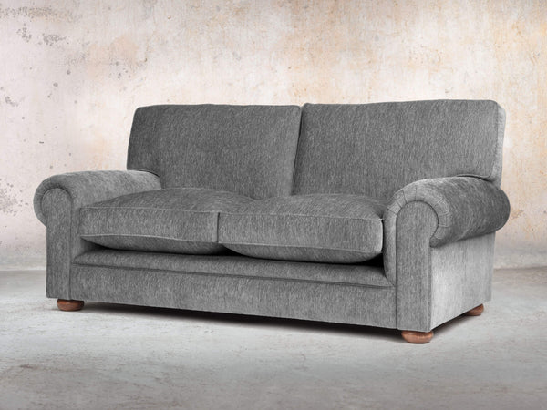 Millie 2 Seat Chesterfield Sofa In Slate Funky Cord