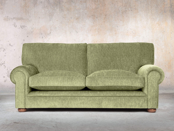 Millie 3 Seat Chesterfield Sofa In Moss Funky Cord