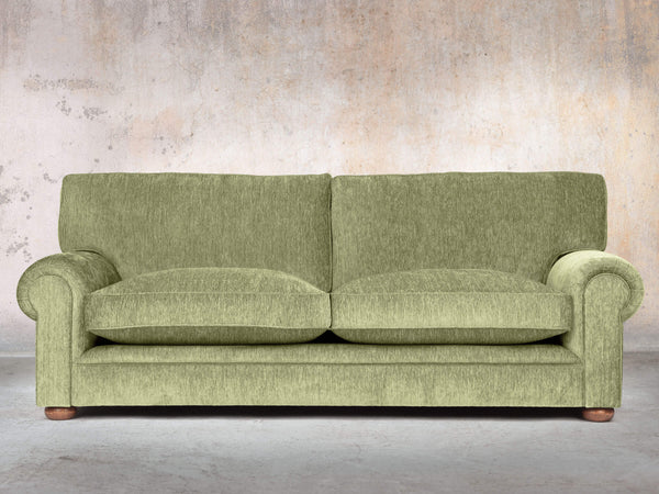 Millie 4 Seat Chesterfield Sofa In Moss Funky Cord