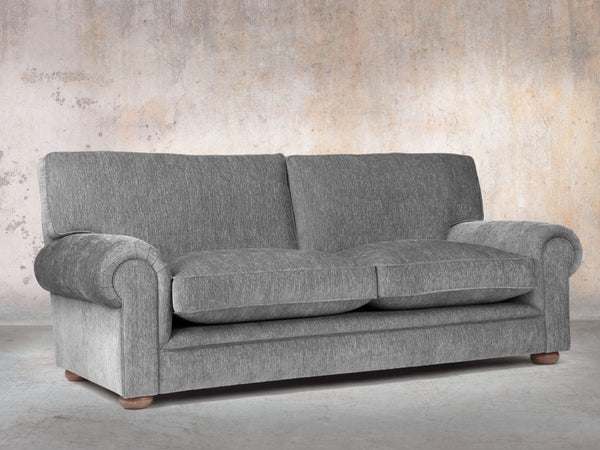 Millie 4 Seat Chesterfield Sofa In Slate Funky Cord