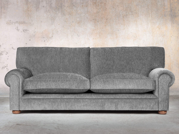 Millie 4 Seat Chesterfield Sofa In Slate Funky Cord