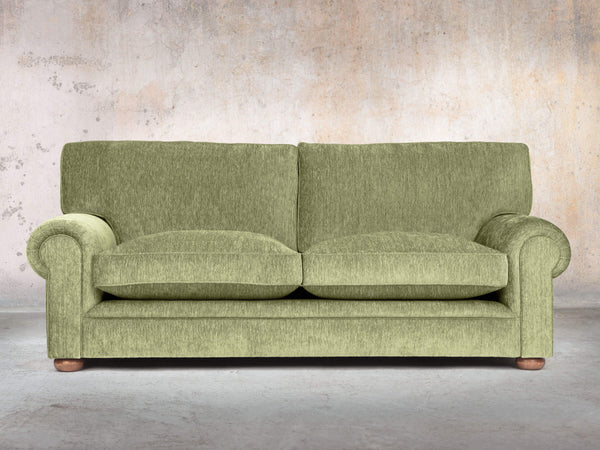 Millie Bigger 3 Seat Chesterfield Sofa In Moss Funky Cord