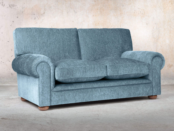 Millie Snug 2 Seat Chesterfield Sofa In Atlantic Funky Cord