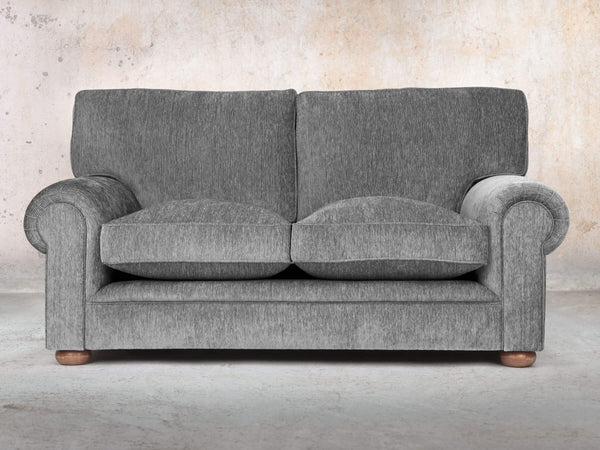 Millie Snug 2 Seat Chesterfield Sofa In Slate Funky Cord