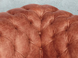 Peggy 2 Seat Chesterfield Sofa In Bronze Vintage Leather