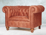 Peggy Chesterfield Snuggler In Bronze Vintage Leather