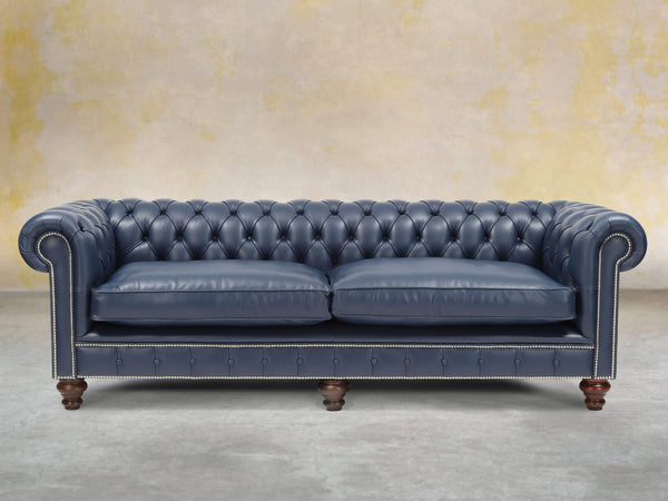 Polly 4 Seat Chesterfield Sofa In Oxford Lux Leather