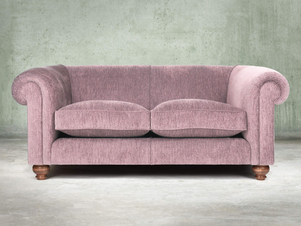 Tillie 2 Seat Chesterfield Sofa In Dusk Funky Cord