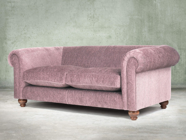 Tillie 3 Seat Chesterfield Sofa In Dusk Funky Cord