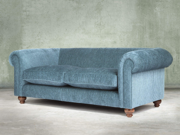 Tillie 4 Seat Chesterfield Sofa In Atlantic Funky Cord