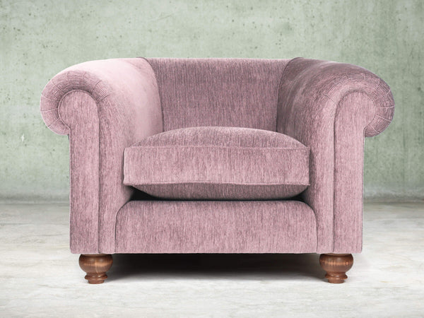 Tillie Chesterfield Chair In Dusk Funky Cord