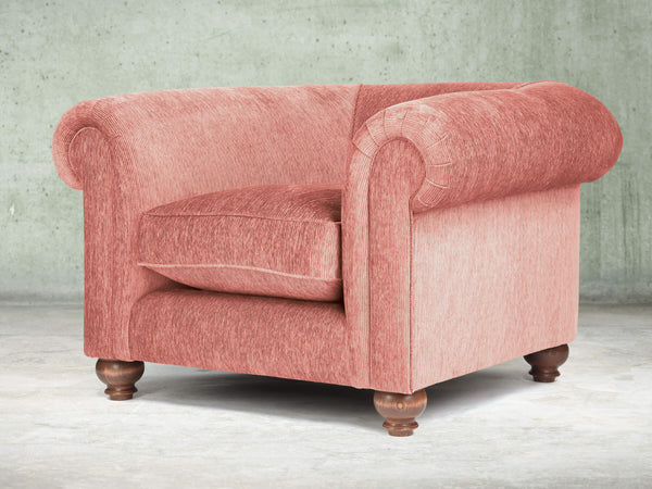 Tillie Chesterfield Snuggler In Coral Funky Cord