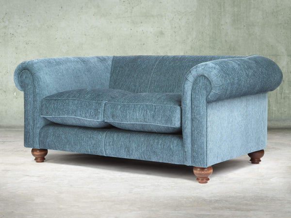 Tillie Snug 2 Seat Chesterfield Sofa In Atlantic Funky Cord