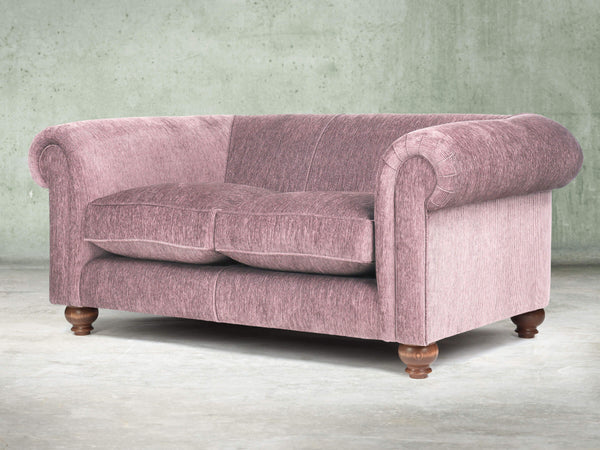 Tillie Snug 2 Seat Chesterfield Sofa In Dusk Funky Cord