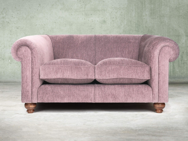 Tillie Snug 2 Seat Chesterfield Sofa In Dusk Funky Cord