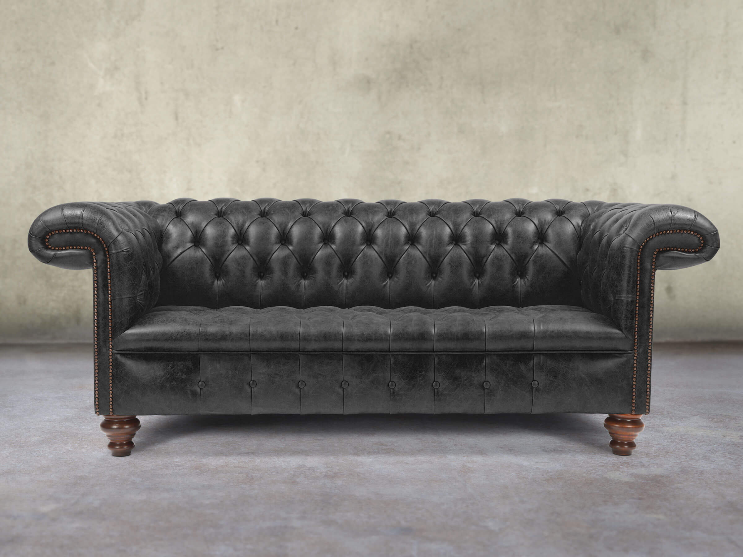 Leather 3 Seat Chesterfield Sofa - Simply Chesterfields